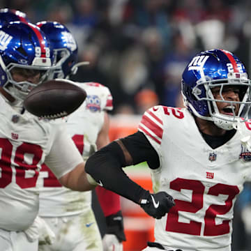 New York Giants cornerback Dru Phillips (22) 