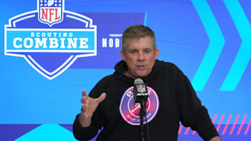 Feb 27, 2024; Indianapolis, IN, USA; Denver Broncos coach Sean Payton during the NFL Scouting