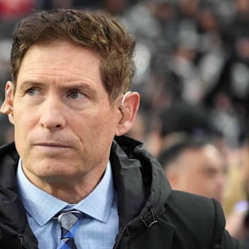 Jan 7, 2023; Paradise, Nevada, USA; Steve Young attends the game between the Las Vegas Raiders and the Kansas City Chiefs at Allegiant Stadium. Mandatory Credit: Kirby Lee-Imagn Images