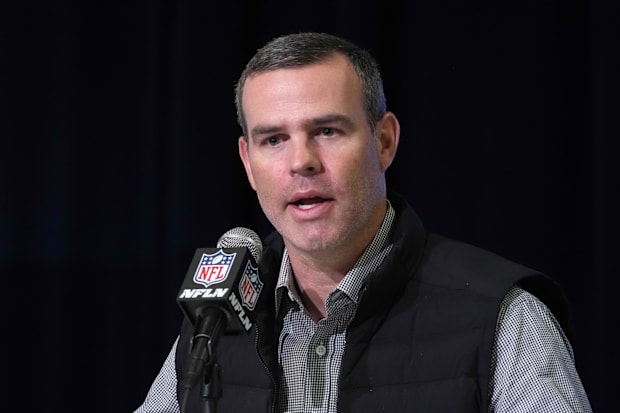 Buffalo Bills general manager Brandon Beane the NFL Combine.