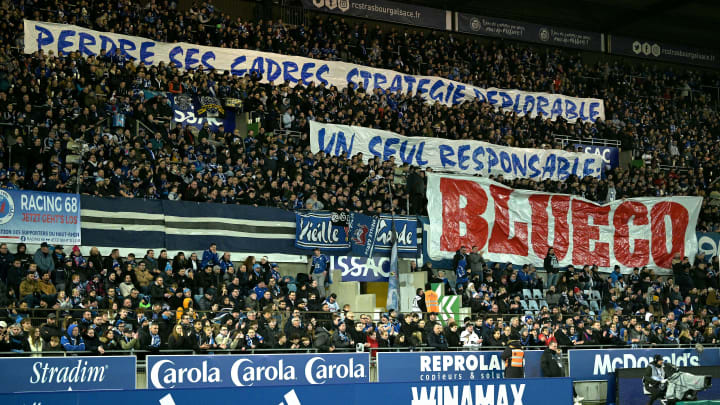 Strasbourg fans have protested against BlueCo ownership