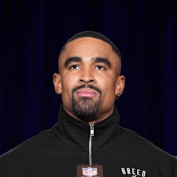 Jalen Hurts behind eight other quarterbacks in recent poll.