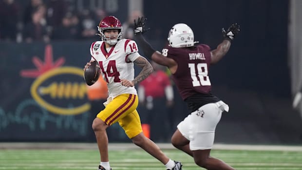Jayden Maiava USC Trojans Quarterback Room Big Ten Conference College Football Lincoln Riley Elijah Paige Husan Longstreet 