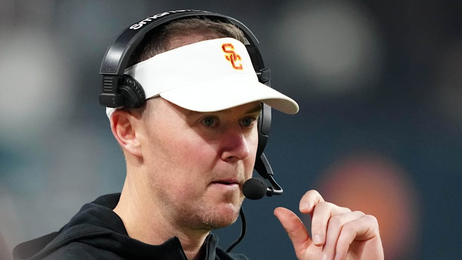 USC Trojans head coach Lincoln Riley reacts during a game against Texas A&M.