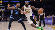 The Lakers are road underdogs against the Grizzlies on Saturday night.