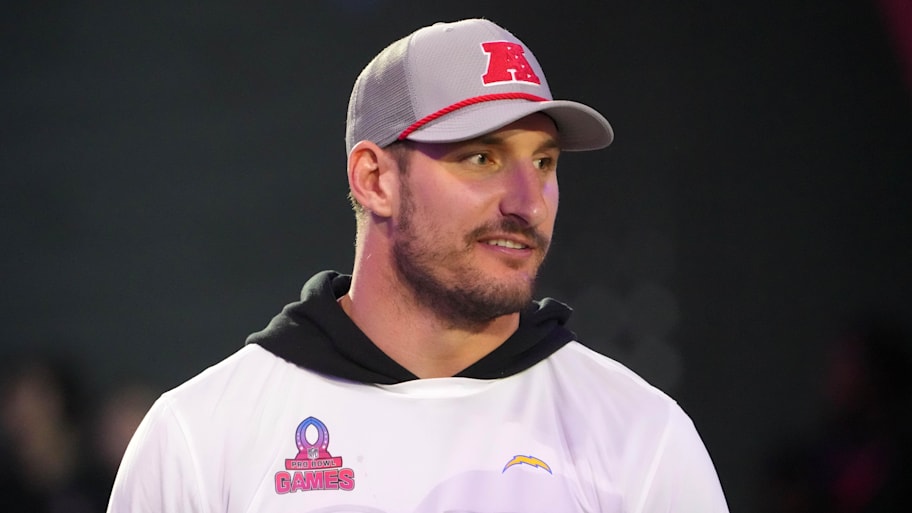 Buffalo Bills defensive end Joey Bosa will be out until training camp with a calf injury. | Kirby Lee-Imagn Images