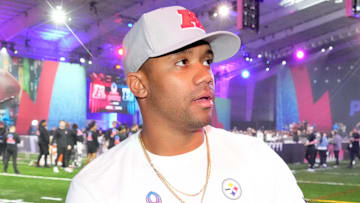 AFC quarterback Russell Wilson of the Pittsburgh Steelers during the Pro Bowl Skills Challenge