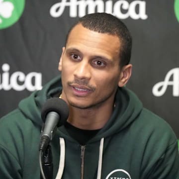Boston Celtics coach Joe Mazzulla.