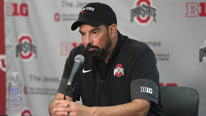 Ohio State head coach Ryan Day was asked about his relationship with ex-defensive coordinator Jim Knowles. Ohio State head coach Ryan Day was asked about his relationship with ex-defensive coordinator Jim Knowles.