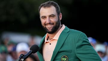 Hard to argue Scottie Scheffler’s favorite memorabilia: his Masters green jacket.