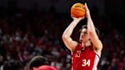 Nebraska's Braxton Meah shoots a free throw during the Huskers' win Sunday over Ohio State.