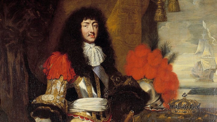 Full-length portrait of Louis XIV - Painting after Claude Lefebv