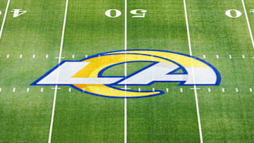 Los Angeles Rams logo at SoFi Stadium