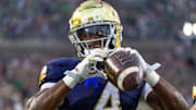 Notre Dame Fighting Irish running back Jeremiyah Love could be an interesting prop target in Week 6. 