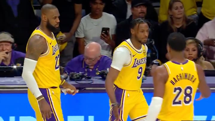 LeBron James and Bronny James made cool NBA history Tuesday night. 