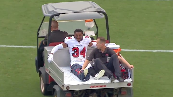 Tampa Bay Buccaneers cornerback Bryce Hall was carted off the field after suffering a gruesome leg injury in Week 1.