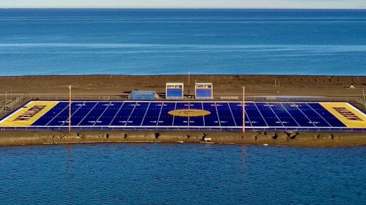 Cathy Parker Field in Utqiagvik, Alaska, will host Saturday's Division III semifinal between Barrow and Kenai Central. Cathy Parker Field in Utqiagvik, Alaska, will host Saturday's Division III semifinal between Barrow and Kenai Central.