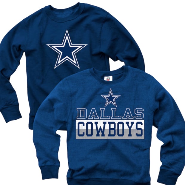 Dallas Cowboys Wes & Willy Youth Reversible Fleece Pullover Sweatshirt