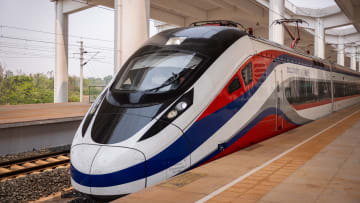 Imagery Of China's High Speed Railway In Laos