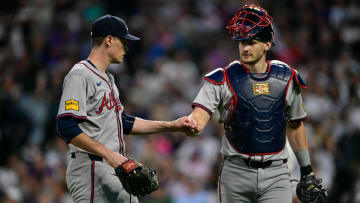 Atlanta Braves catcher Sean Murphy, pitcher Max Fried