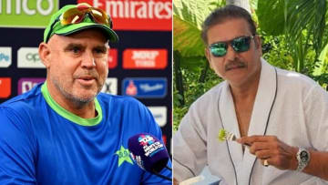 Matthew Hayden (L) and Ravi Shastri (R). Hayden suggests that it is hard to tell who has got the edge when you look at the lineup