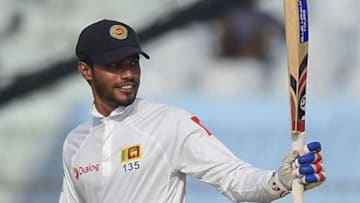Dhananjaya de Silva after scoring