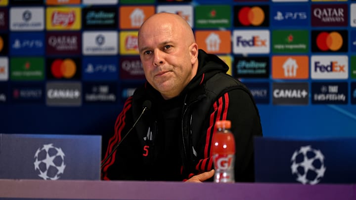 Liverpool FC Training Session And Press Conference - UEFA Champions League 2025/26 League Phase MD7