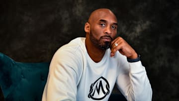 Kobe Bryant poses for a portrait inside of his office in Costa Mesa, California, on Jan. 17, 2020. Bryant, one of the greatest NBA players in history, is building an impressive resume in his post-basketball career, including winning an Academy Award.