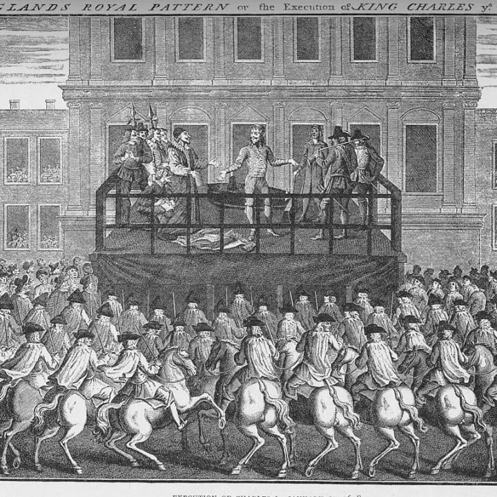 The execution of King Charles I.