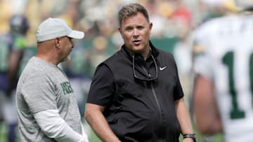 Green Bay Packers general manager Brian Gutekunst is shown before their preseason game against there Seattle Seahawks Saturday, August 23, 2025 at Lambeau Field in Green Bay, Wisconsin.