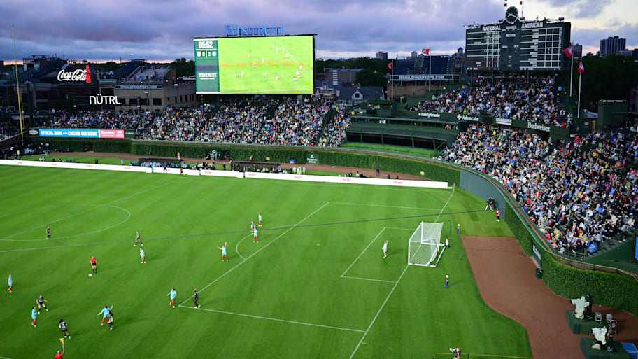 Chicago Red Stars and Bay FC at Wrigley Field. 