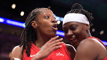 Kelsey Mitchell and Erica Wheeler (above) continue this recent stretch of strong performances for Fever players overseas