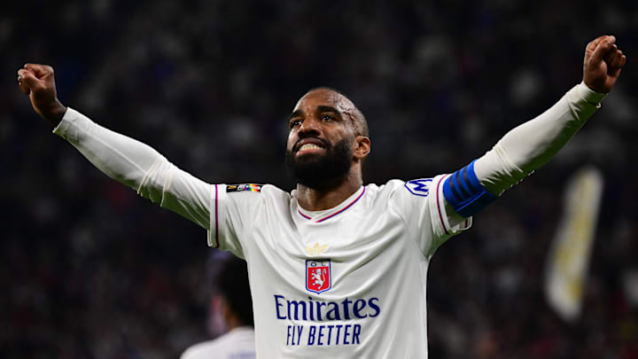 C'était la dernière de Lacazette à Lyon, ce samedi. C'était la dernière de Lacazette à Lyon, ce samedi.