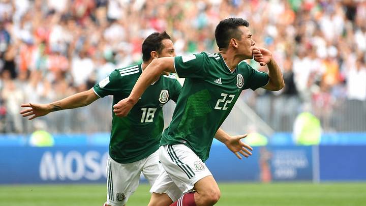 Hirving Lozano marcó el gol con el que México venció 1-0 a Alemania en Rusia 2018 Hirving Lozano marcó el gol con el que México venció 1-0 a Alemania en Rusia 2018
