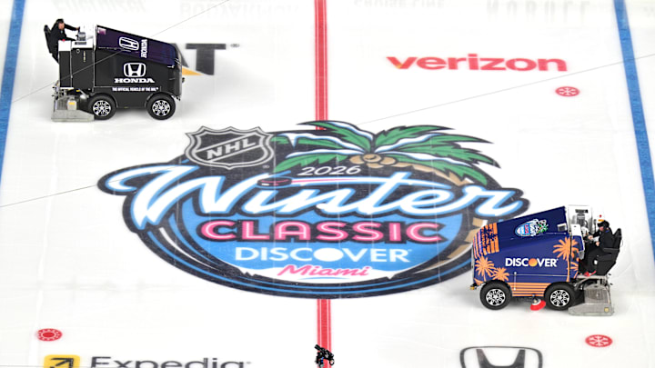 2026 Discover NHL Winter Classic: New York Rangers v Florida Panthers - Practice Day