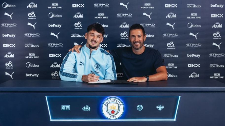 James Trafford (left) is back at Manchester City after a spell at Burnley. | Manchester City
