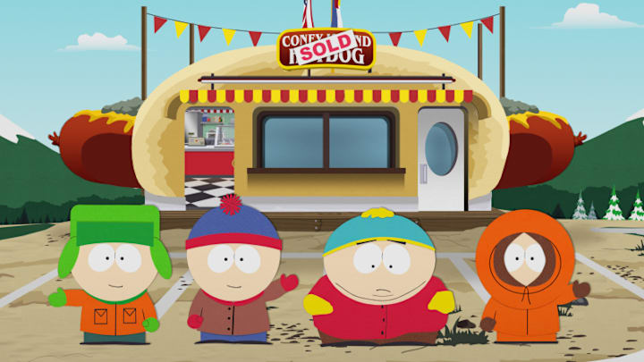 South Park The Streaming Wars : Cartman locks horns with his mom in a battle of wills, while an epic conflict unfolds and threatens South Park’s very existence. Paramount+ exclusive event, SOUTH PARK THE STREAMING WARS streaming on Paramount+. Photo: MTV Entertainment Studios(C) 2021 Viacom International Inc. All Rights Reserved.