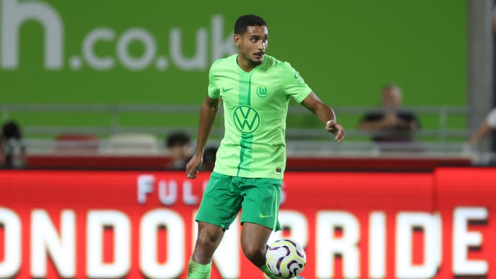 Lacroix in action for Wolfsburg in pre-season at Brentford, ironically the first game of the season for his new employers