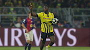 Serhou Guirassy bejubelt seinen Treffer gegen Barca