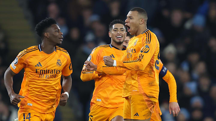 Real Madrid host Manchester City for the second leg of the Champions League knockout phase playoff. Real Madrid host Manchester City for the second leg of the Champions League knockout phase playoff.