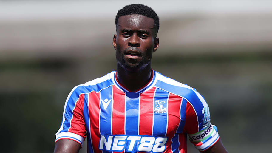 Marc Guéhi in Crystal Palace kit.