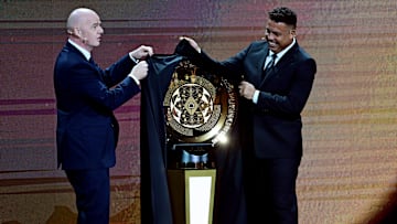 FIFA unveiled a new trophy as part of the draw ceremony