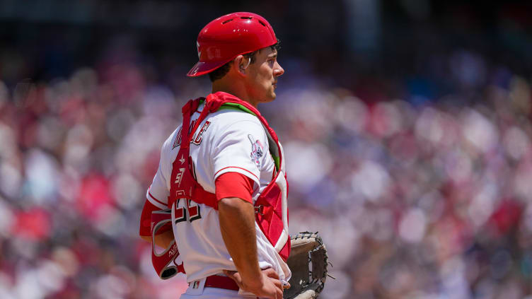 Cincinnati Reds catcher Luke Maile