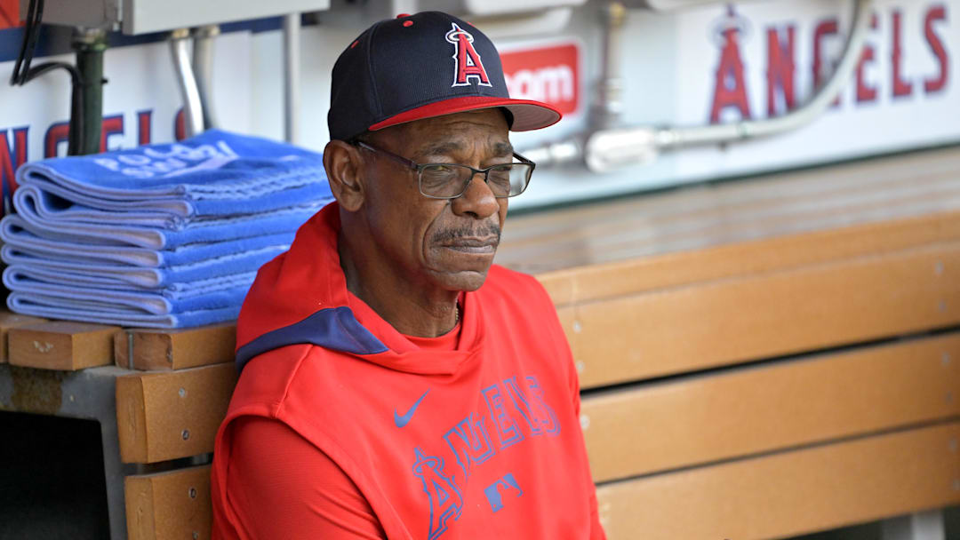 May 26, 2025; Anaheim, California, USA; Los Angeles Angels manager Ron Washington (37) sits in the dugout prior to the game against the New York Yankees at Angel Stadium. Mandatory Credit: Jayne Kamin-Oncea-Imagn Images May 26, 2025; Anaheim, California, USA; Los Angeles Angels manager Ron Washington (37) sits in the dugout prior to the game against the New York Yankees at Angel Stadium. Mandatory Credit: Jayne Kamin-Oncea-Imagn Images