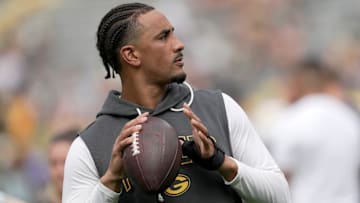 Green Bay Packers quarterback Jordan Love is shown before their preseason game against there Seattle Seahawks Saturday, August 23, 2025 at Lambeau Field in Green Bay, Wisconsin.