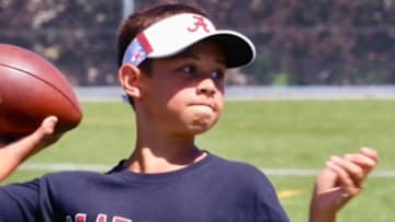 Childhood picture of Alabama quarterback commit Trent Seaborn
