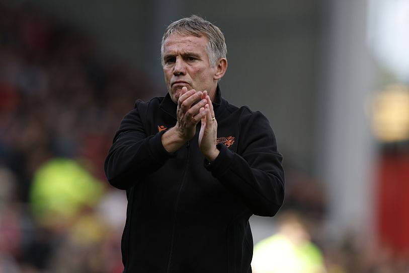 Wrexham manager Phil Parkinson during the Sky Bet Championship match at The Racecourse Ground.