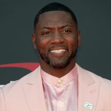Jul 12, 2023; Los Angeles, CA, USA; Former NFL player Ryan Clark arrives on the red carpet before the 2023 ESPYS at the Dolby Theatre. Mandatory Credit: Kirby Lee-Imagn Images