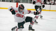 UNLV Hockey celebrates after a goal