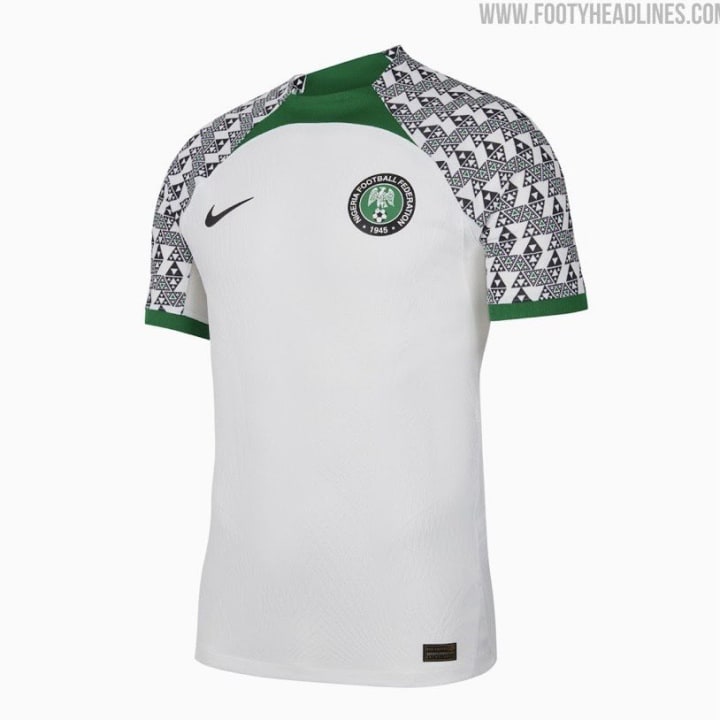 Le maillot extérieur du Nigeria.